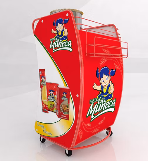 金属ワイヤーペグボード小売スーパーマーケットストアのスナックディスプレイ